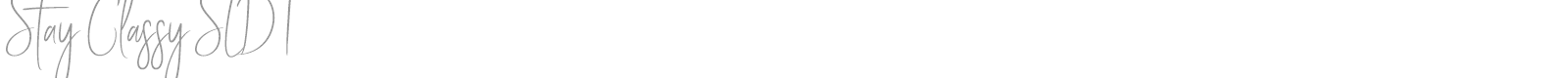 Stay Classy SLDT font preview